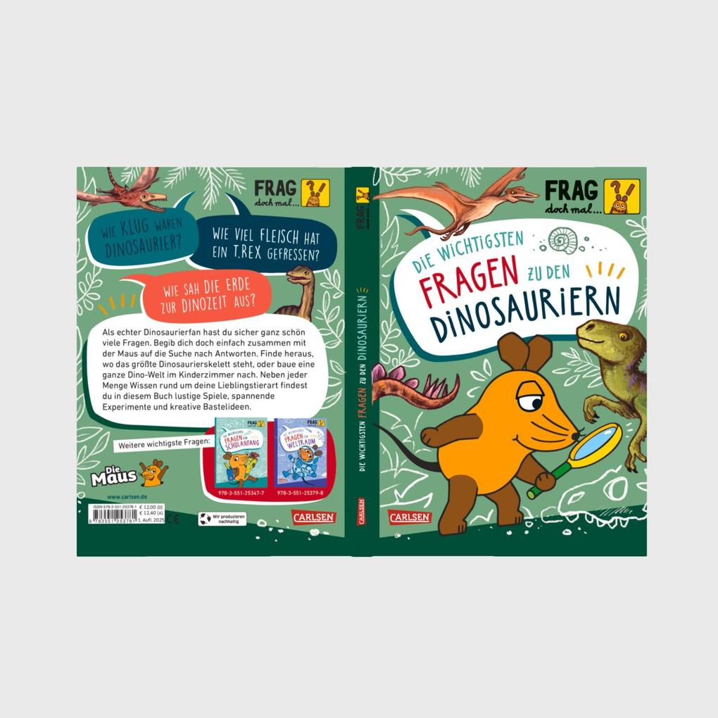 Weitere Ansicht: Frag doch mal ... die Maus: Die wichtigsten Fragen zu Dinosauriern | Sandra Noa