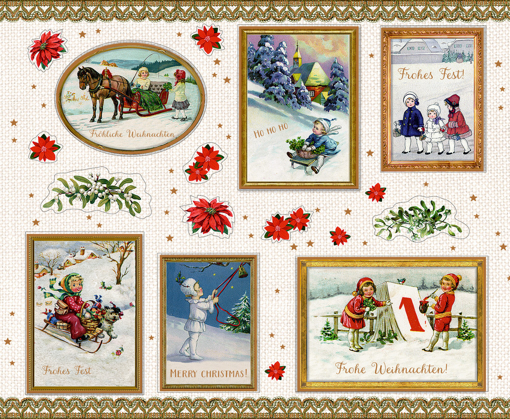 Weitere Ansicht: Stickerbuch - Nostalgische Weihnachtswelt