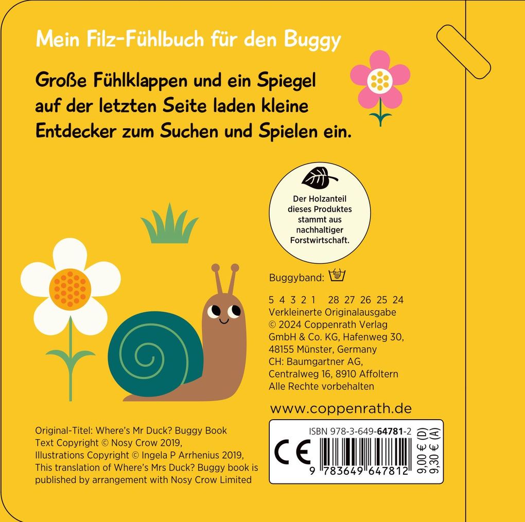 Weitere Ansicht: Mein Filz-Fühlbuch für den Buggy: Kuckuck, kleine Ente!