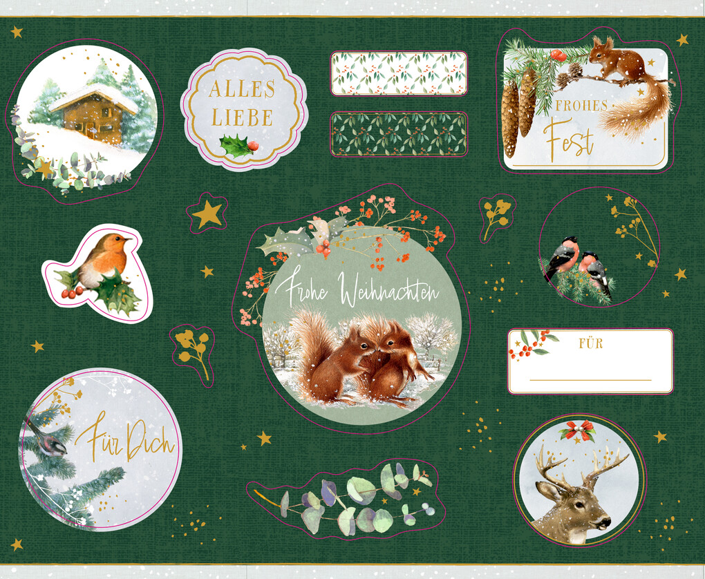 Weitere Ansicht: Stickerbuch - Zauberhafte Weihnachtssticker
