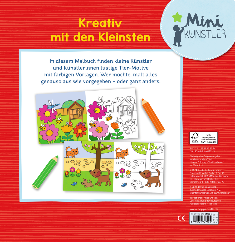 Weitere Ansicht: Mein kunterbuntes Tier-Malbuch