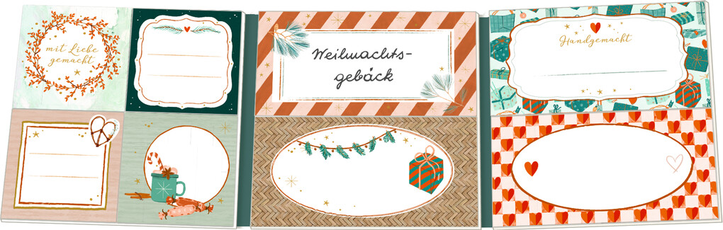 Weitere Ansicht: Etikettenbüchlein - Weihnachtliche Etiketten zum Dekorieren & Verzieren