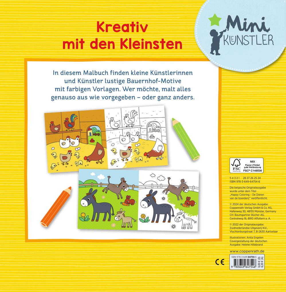 Weitere Ansicht: Mein kunterbuntes Bauernhof-Malbuch