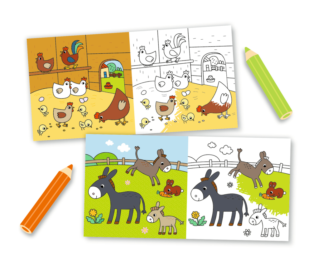 Weitere Ansicht: Mein kunterbuntes Bauernhof-Malbuch