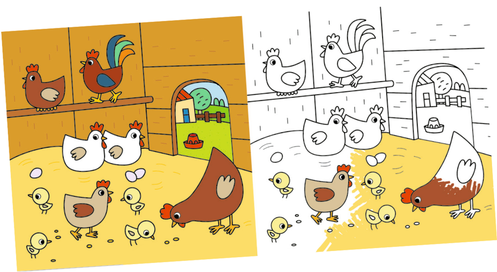 Weitere Ansicht: Mein kunterbuntes Bauernhof-Malbuch