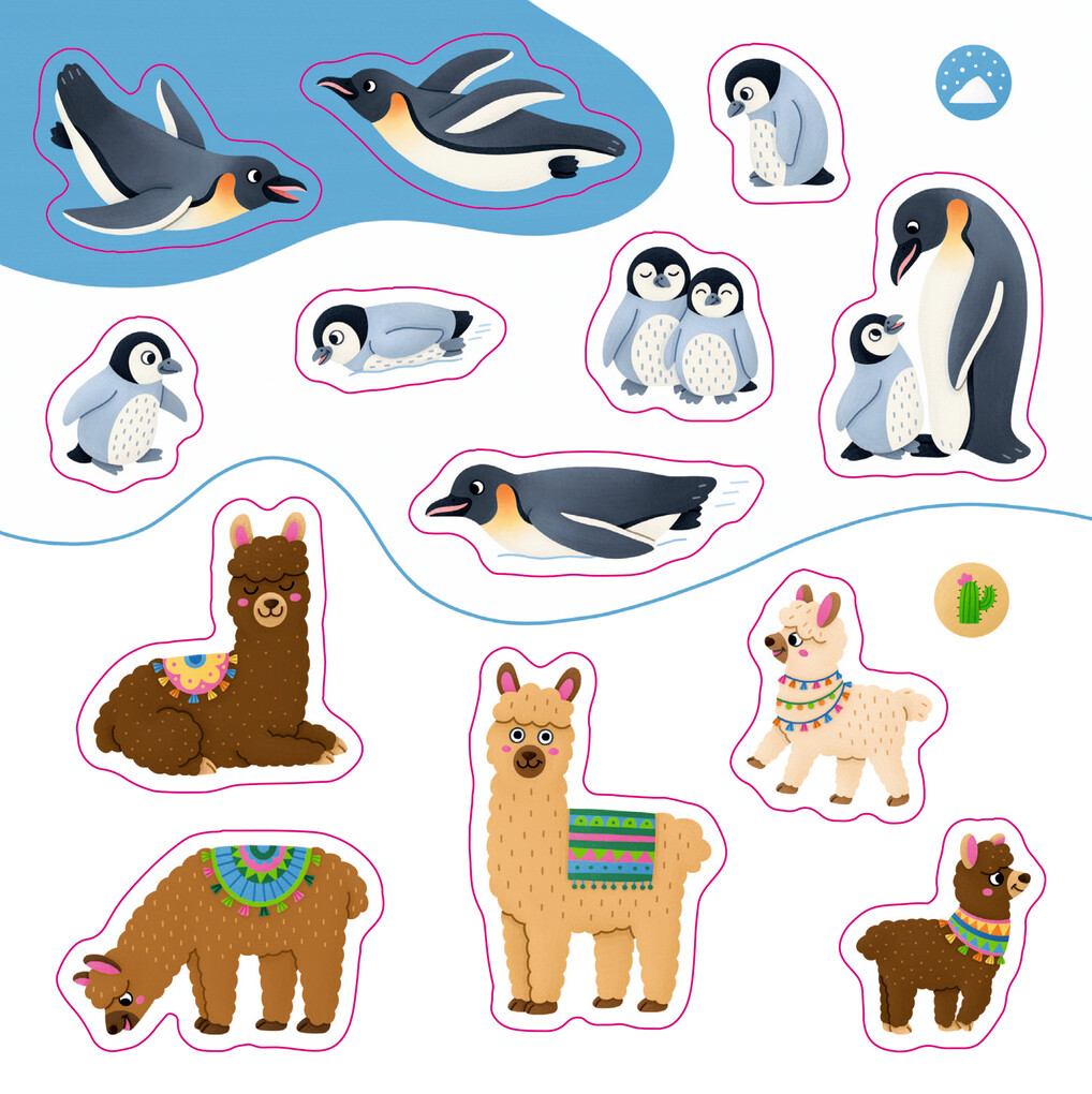 Weitere Ansicht: Meine Mini-Stickerwelt - Lieblingstiere