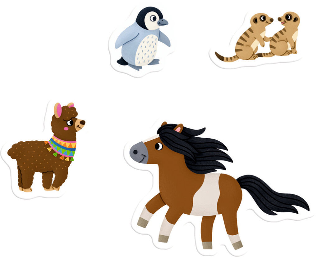 Weitere Ansicht: Meine Mini-Stickerwelt - Lieblingstiere