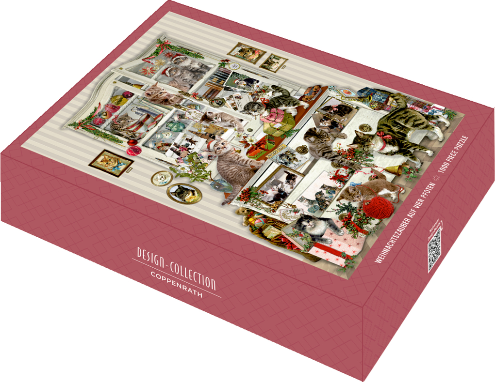 Weitere Ansicht: Puzzle - Weihnachtszauber auf vier Pfoten. 1000 Teile