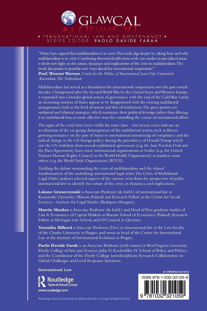 Weitere Ansicht: The Crisis of Multilateral Legal Order