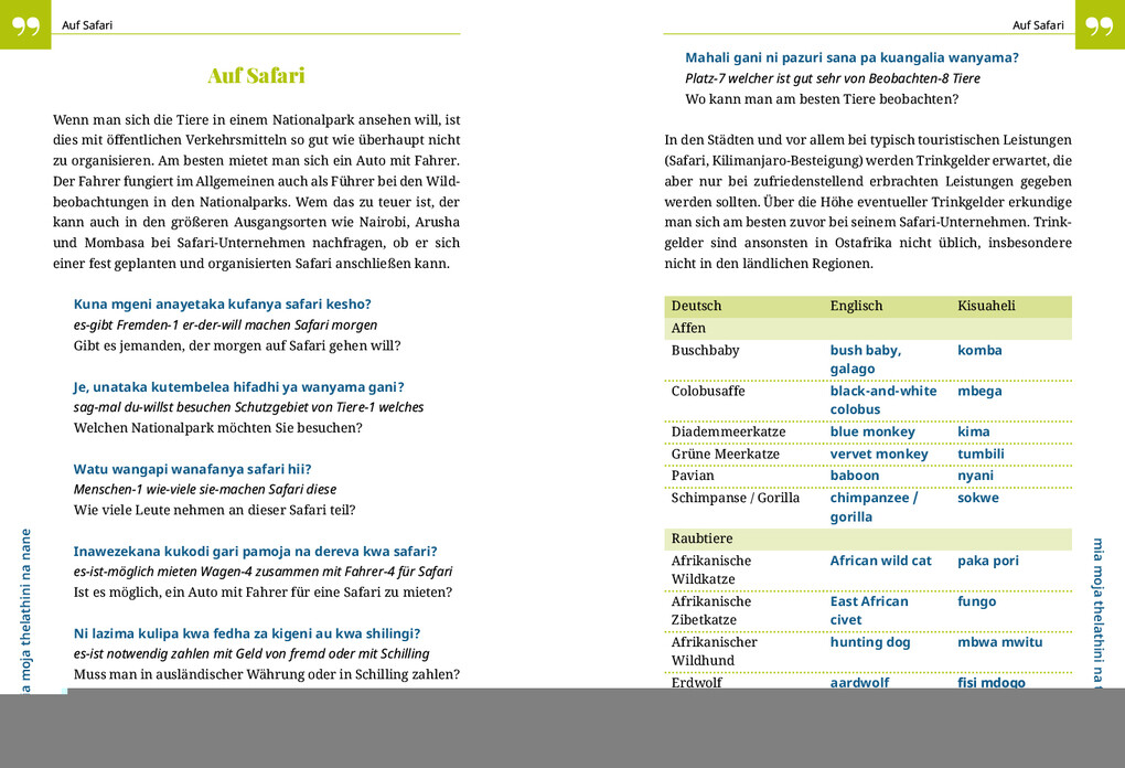 Weitere Ansicht: Reise Know-How Sprachführer Kisuaheli - Wort für Wort | Christoph Friedrich