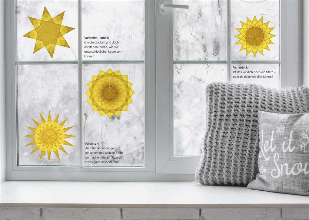 Weitere Ansicht: Weihnachtliche Fenstersterne falten | Brigitte Heyduck