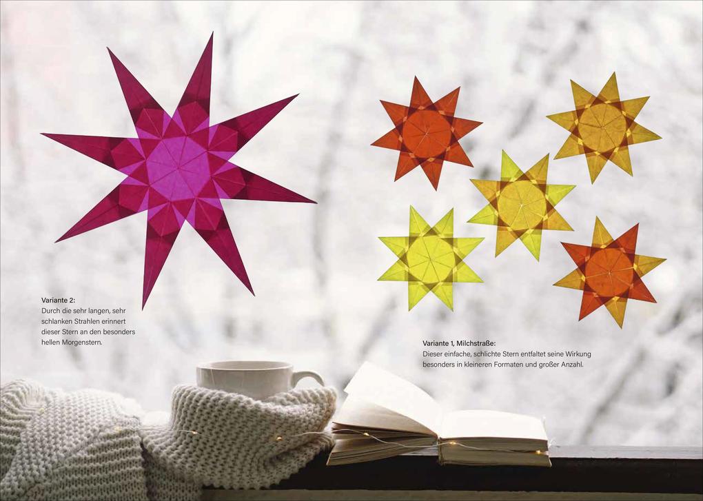 Weitere Ansicht: Weihnachtliche Fenstersterne falten | Brigitte Heyduck