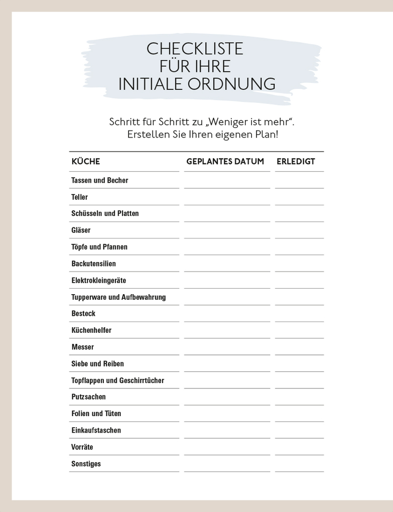 Weitere Ansicht: Ordnung für immer | Gunda Borgeest, Petra Thorbrietz