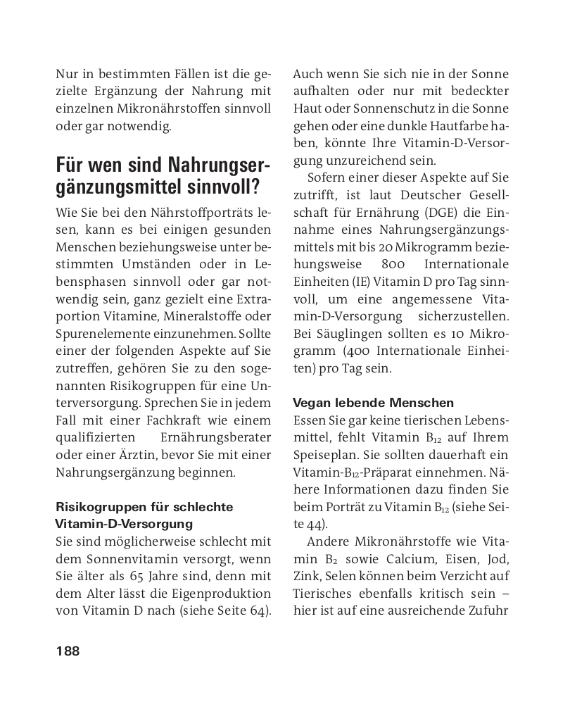 Weitere Ansicht: Vitamine, Mineralstoffe, Spurenelemente | Angela Bechthold, Bernhard Watzl