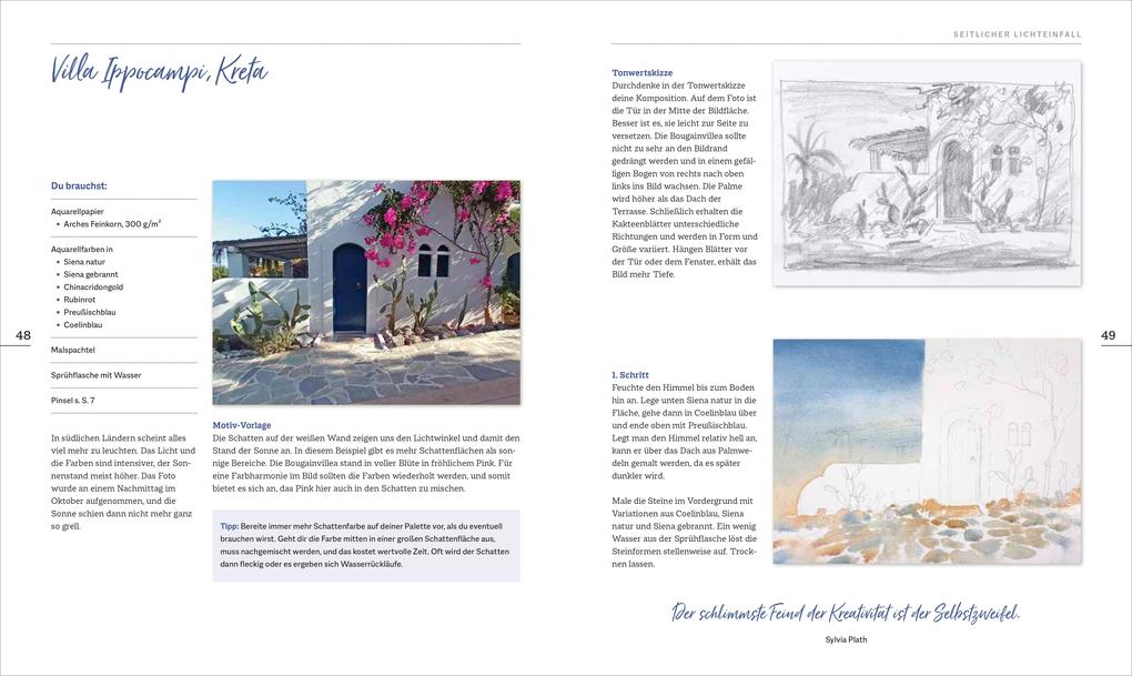 Weitere Ansicht: Mein Atelier Aquarellmalerei Licht & Schatten | Kristina Jurick