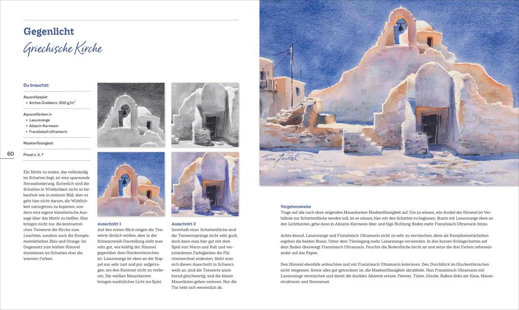 Weitere Ansicht: Mein Atelier Aquarellmalerei Licht & Schatten | Kristina Jurick