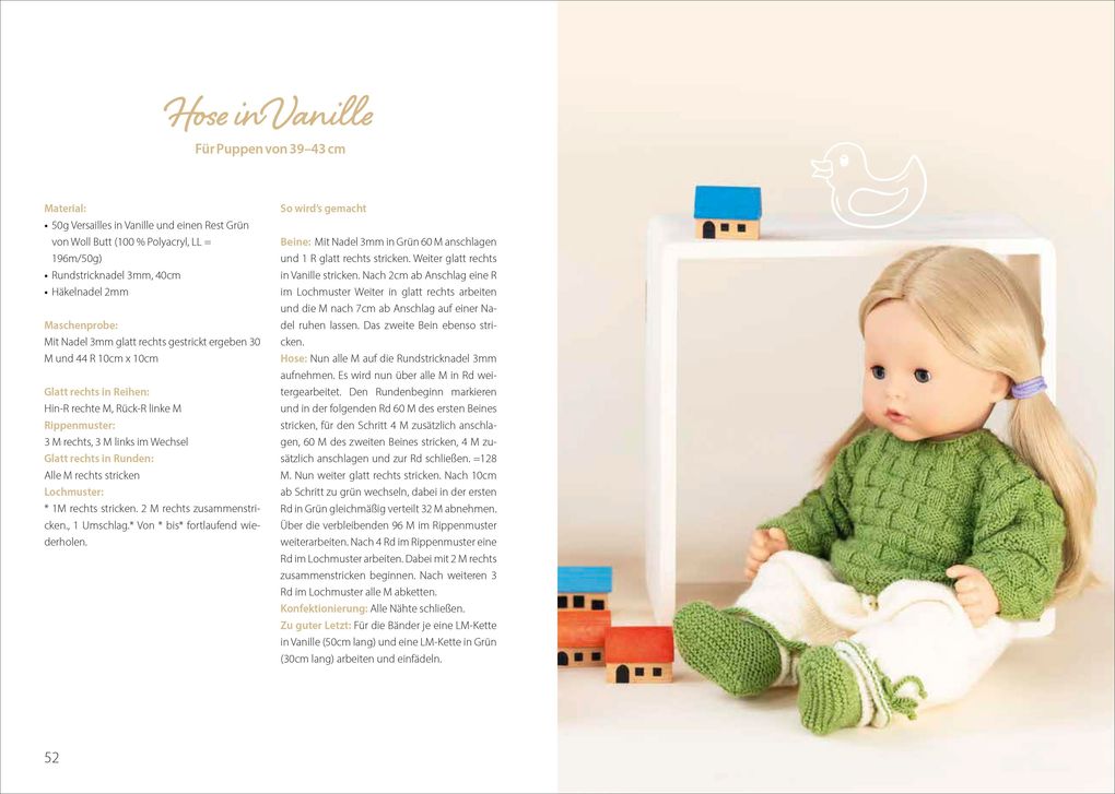 Weitere Ansicht: Niedliche Puppenkleidung stricken | Jutta Vogl