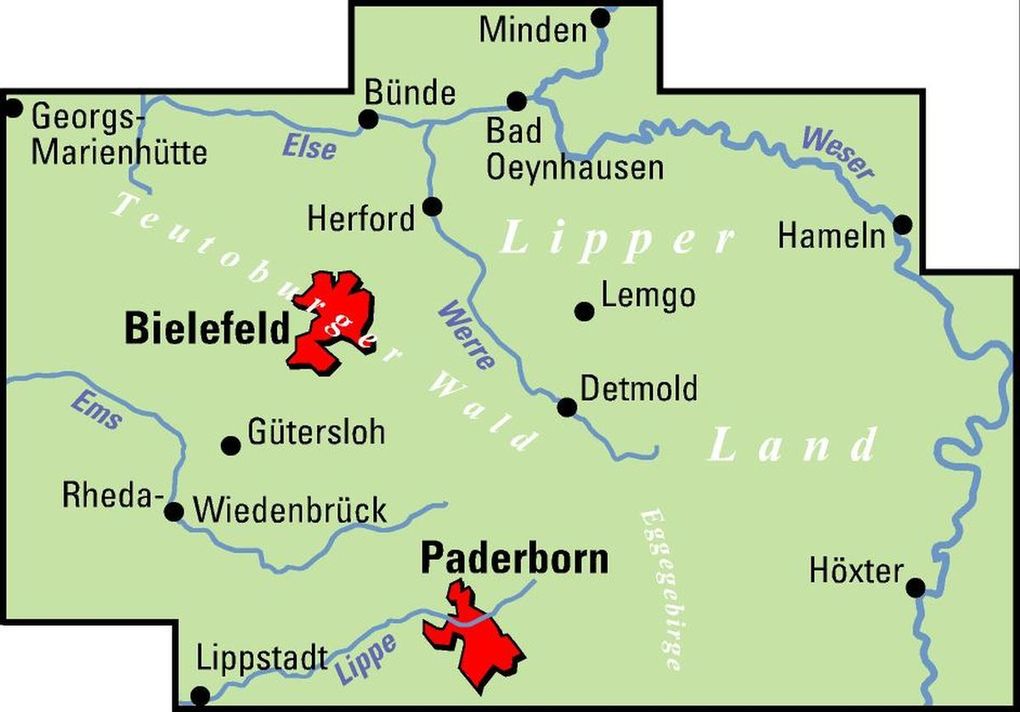 Weitere Ansicht: BVA ADFC Regionalkarte Ostwestfalen 1:75.000