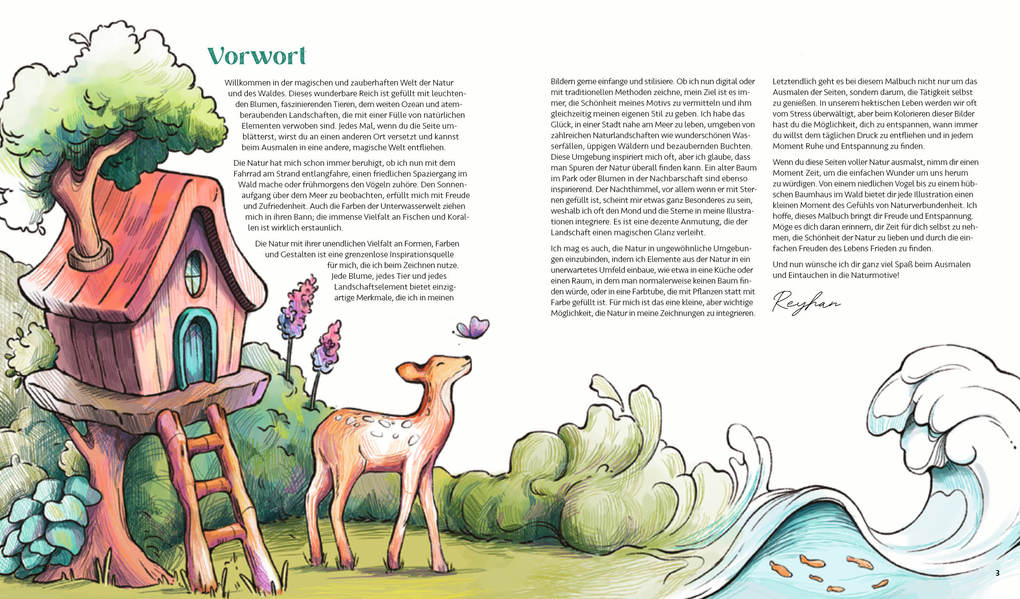 Weitere Ansicht: Meine Ausmalwelt: Wald und Natur | Reyhan Uydaci