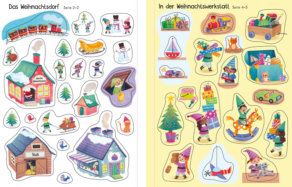 Weitere Ansicht: Mein erstes Stickerbuch: Besuch in der Weihnachtswerkstatt