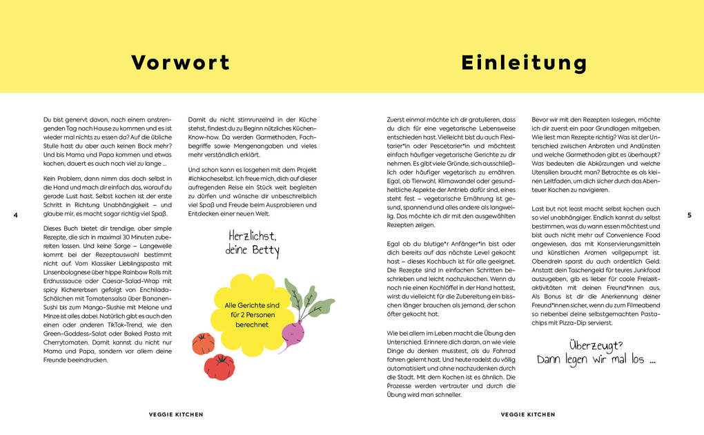 Weitere Ansicht: Veggie kitchen - Das Kochbuch für Teenager | Betina Wech-Niemetz