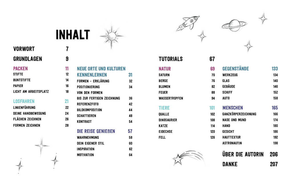 Weitere Ansicht: Zeichenreise - Motive vom Urknall bis heute | Kristina Konradi