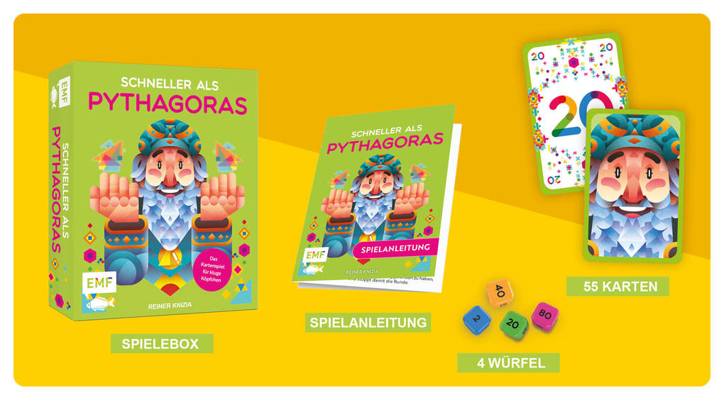 Weitere Ansicht: Kartenspiel: Schneller als Pythagoras | Reiner Knizia