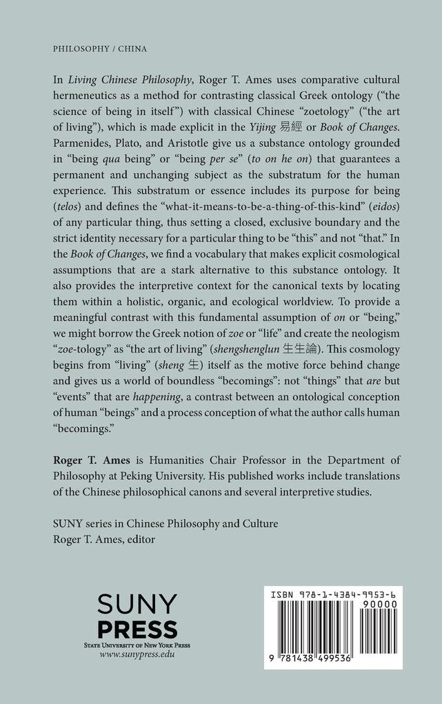 Weitere Ansicht: Living Chinese Philosophy | Roger T. Ames