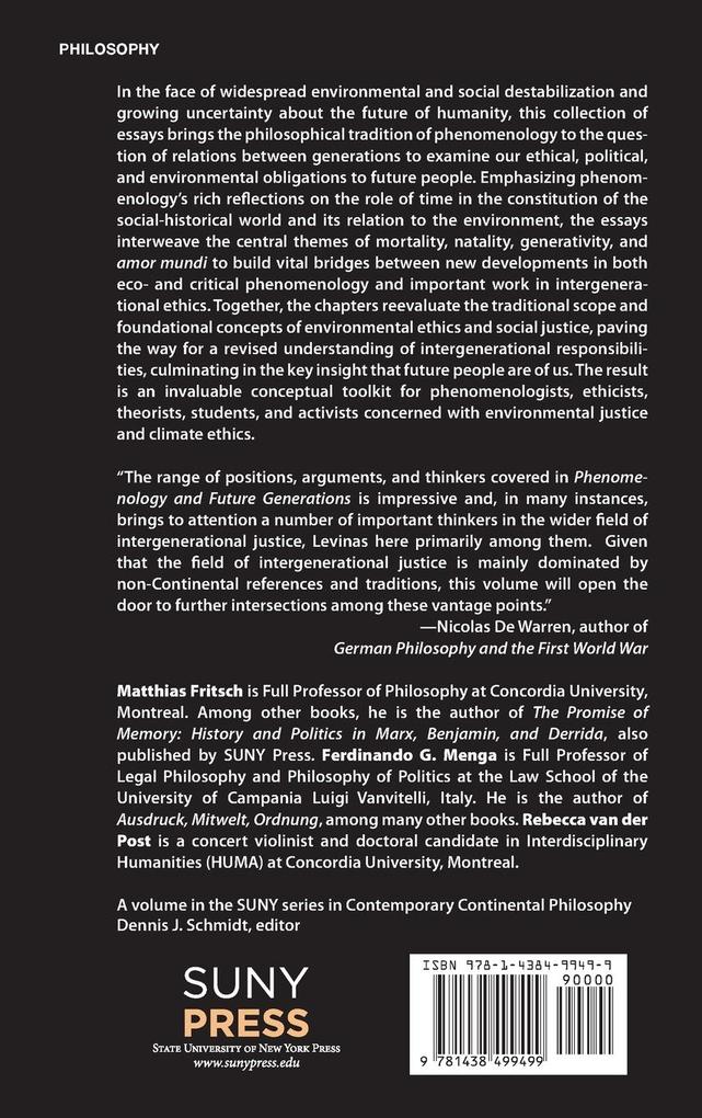 Weitere Ansicht: Phenomenology and Future Generations