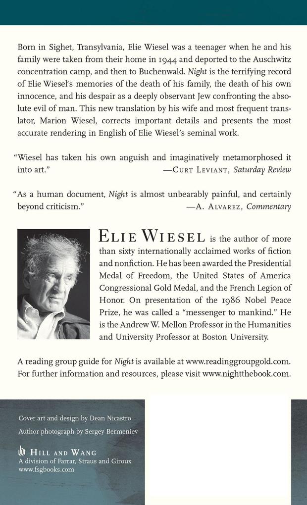 Weitere Ansicht: Night | Elie Wiesel