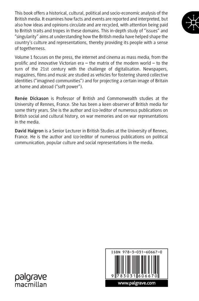 Weitere Ansicht: Issues and Singularity in the British Media Volume 1