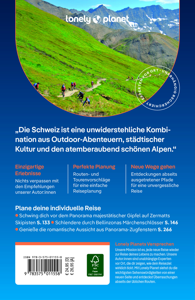 Weitere Ansicht: LONELY PLANET Reiseführer Schweiz | Kerry Walker, Gregor Clark, Craig McLachlan, Benedict Walker