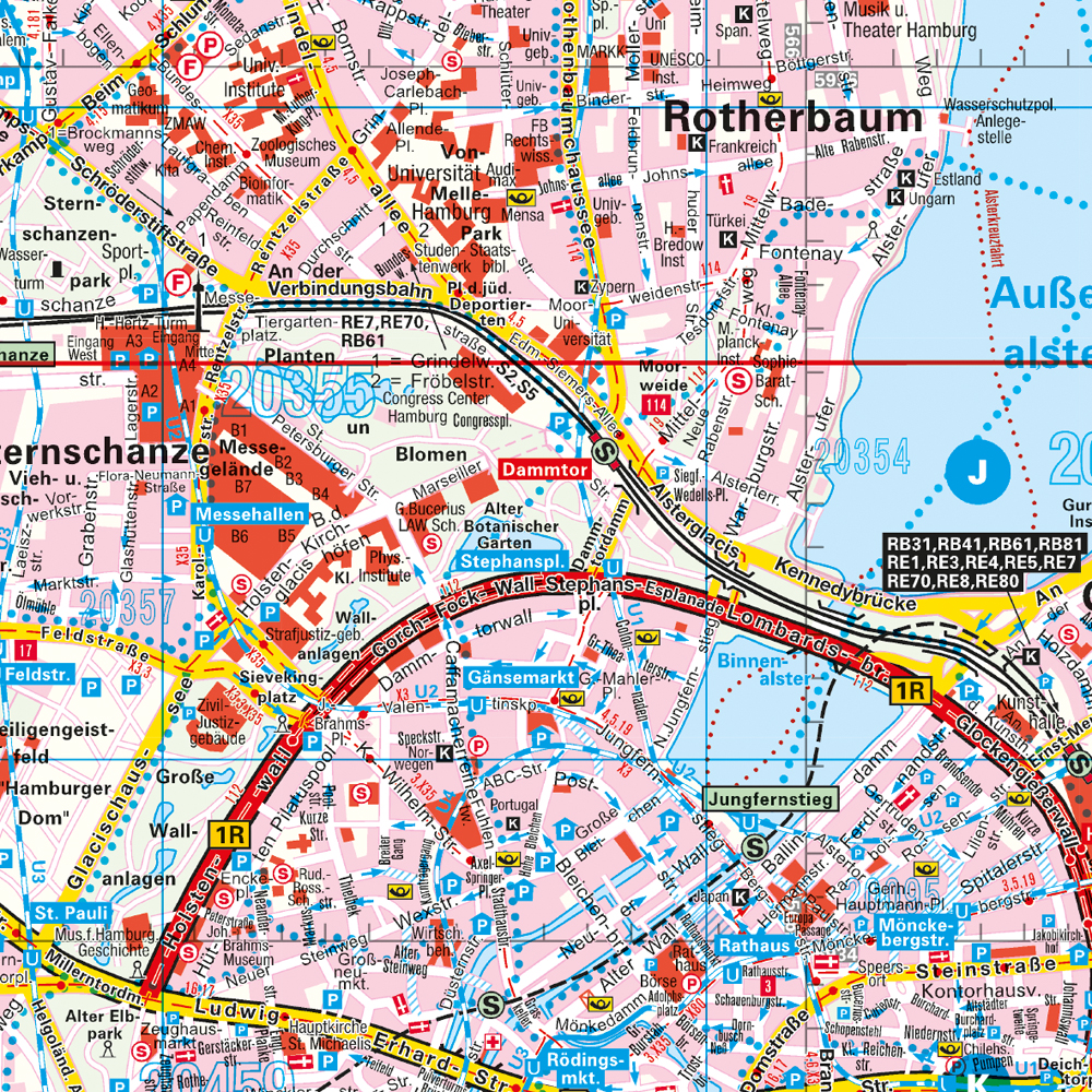 Weitere Ansicht: Falk Stadtplan Extra Hamburg 1:25.000