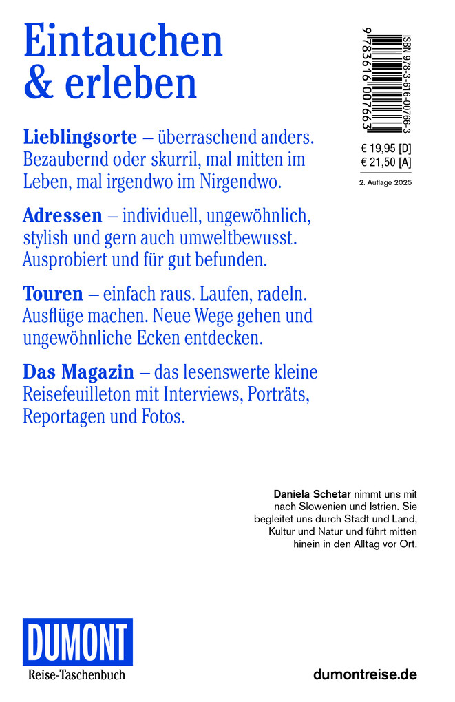 Weitere Ansicht: DUMONT Reise-Taschenbuch Reiseführer Slowenien & Istrien | Daniela Schetar