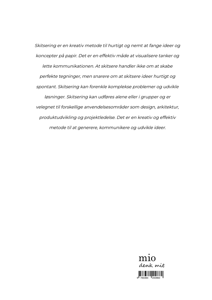 Weitere Ansicht: A4 Skitsebog for Kunstnere: Mio Skitsebog | Jakob Welik