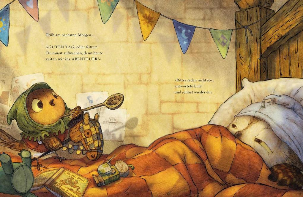 Weitere Ansicht: Die kleine Rittereule und der Frühe Vogel | Christopher Denise