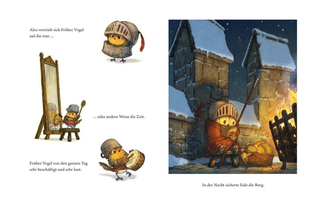 Weitere Ansicht: Die kleine Rittereule und der Frühe Vogel | Christopher Denise