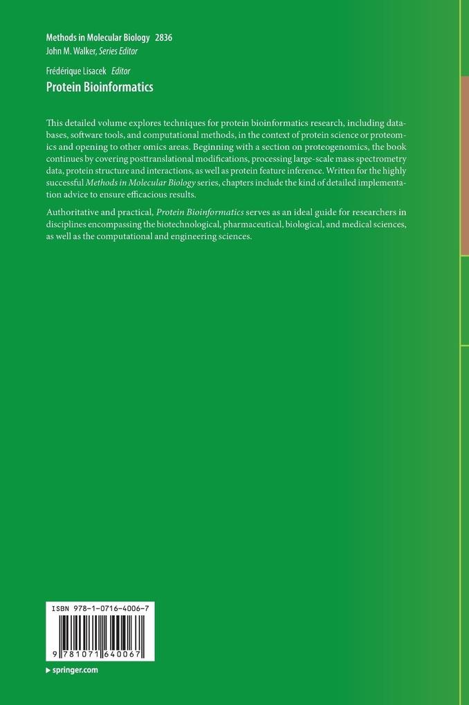 Weitere Ansicht: Protein Bioinformatics