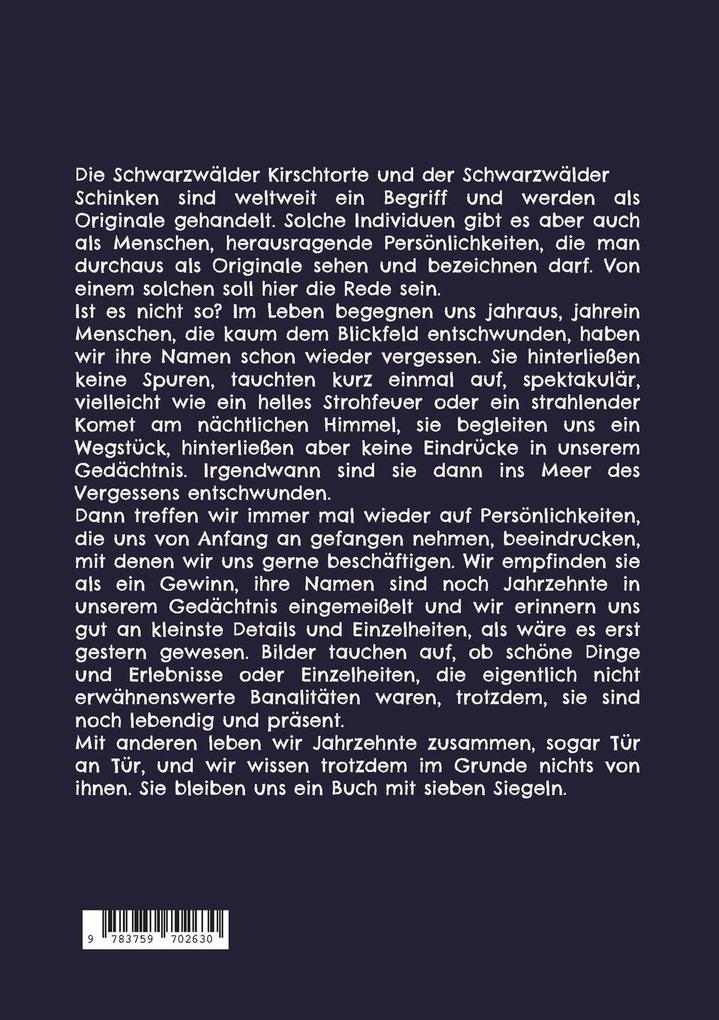 Weitere Ansicht: Ein Schwarzwälder Original | Walter W. Braun