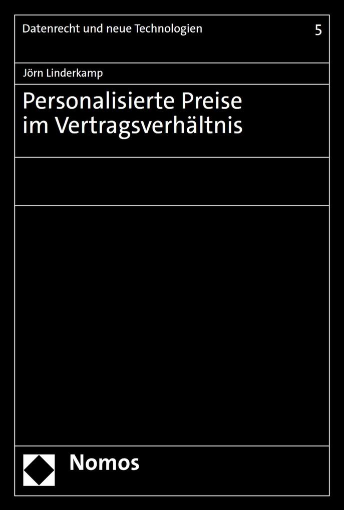 Produktbild: Personalisierte Preise im Vertragsverhältnis | Jörn Linderkamp