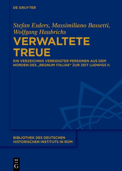 Produktbild: Verwaltete Treue | Stefan Esders, Massimiliano Bassetti, Wolfgang Haubrichs
