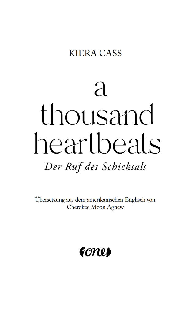 Weitere Ansicht: A thousand heartbeats - Der Ruf des Schicksals | Kiera Cass