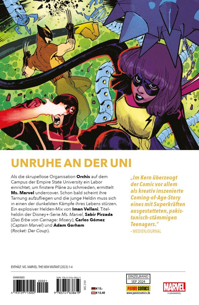 Weitere Ansicht: Ms. Marvel: Mein Leben als Mutantin | Iman Vellani, Adrian Alphona, Sabir Pirzada, Adam Gorham