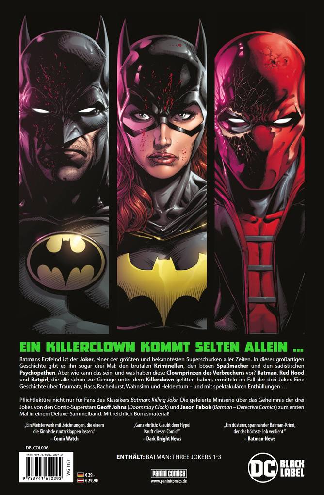 Weitere Ansicht: Batman: Die drei Joker (Deluxe-Edition) | Geoff Johns, Jason Fabok