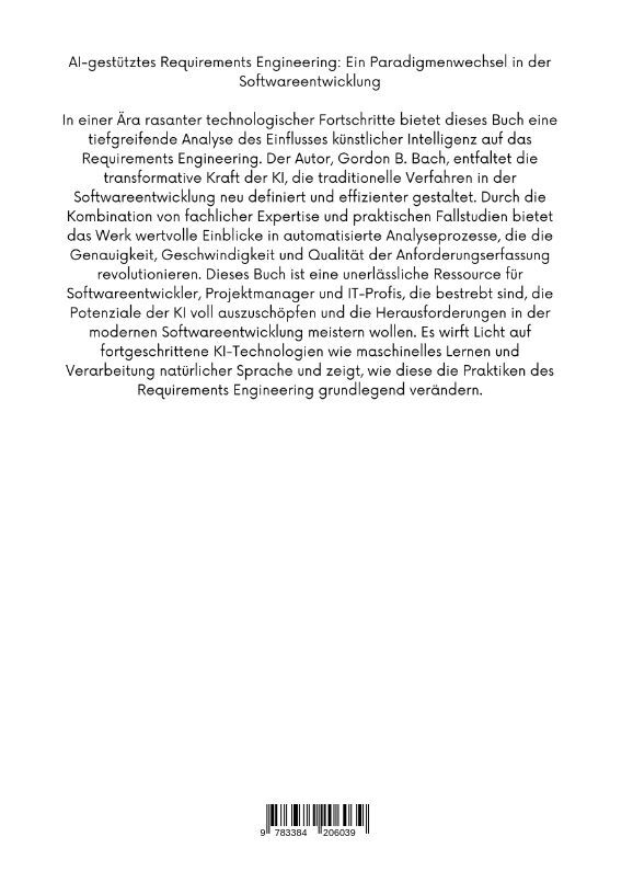 Weitere Ansicht: AI-gestütztes Requirements Engineering | Gordon B. Bach