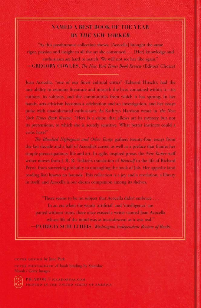 Weitere Ansicht: The Bloodied Nightgown and Other Essays | Joan Acocella