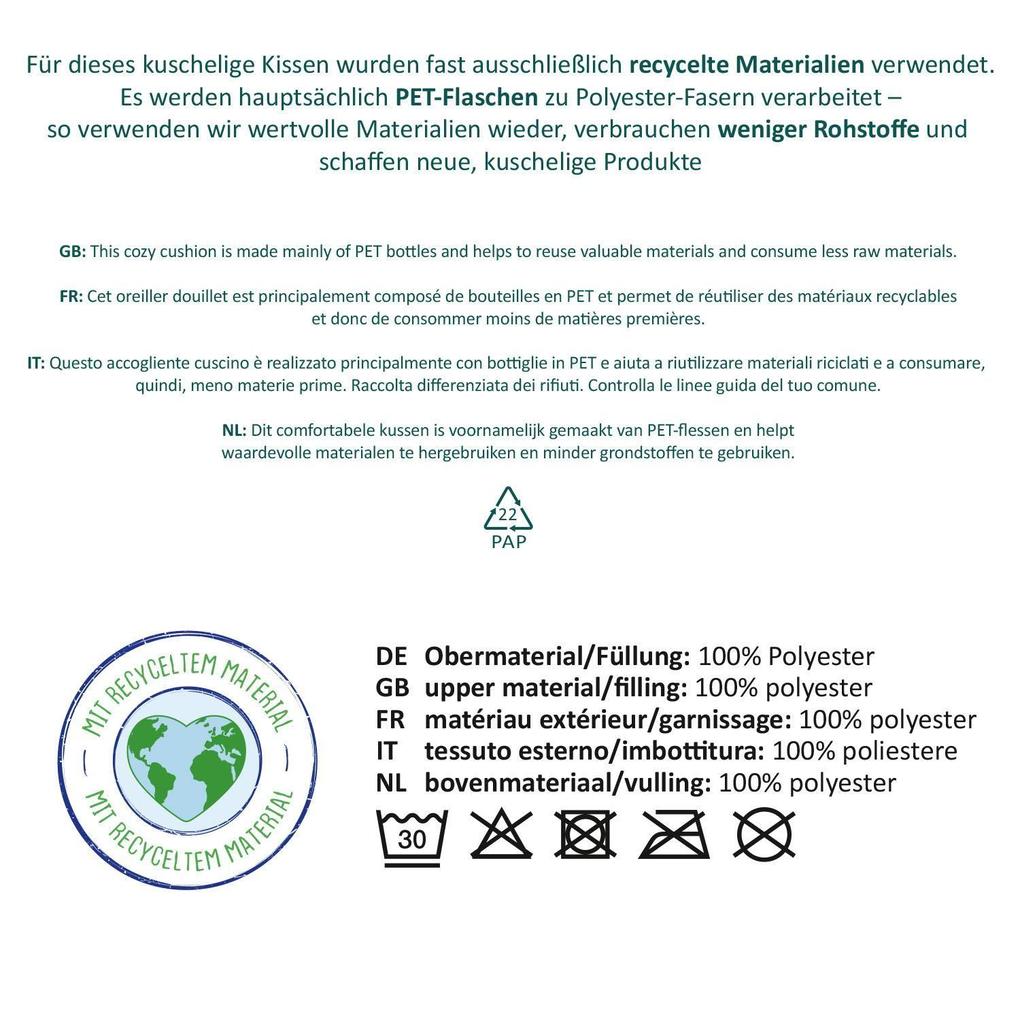 Weitere Ansicht: Plüschkissen mit Motiv "Herzensmensch"