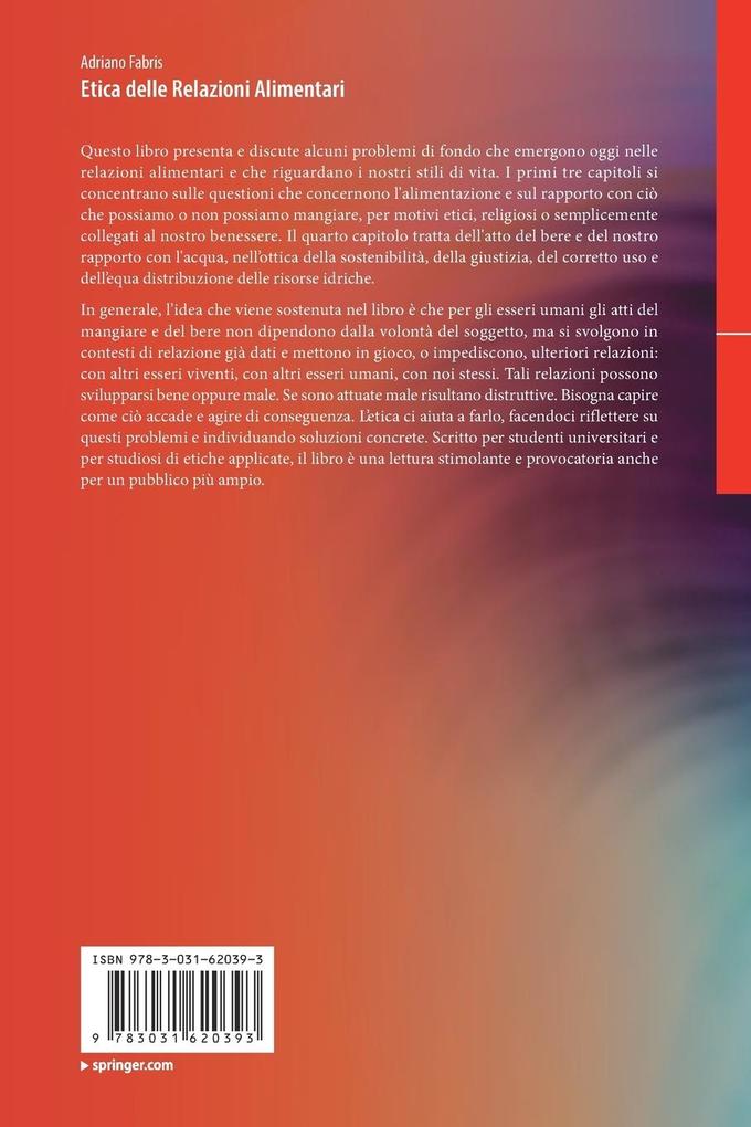 Weitere Ansicht: Etica delle Relazioni Alimentari | Adriano Fabris