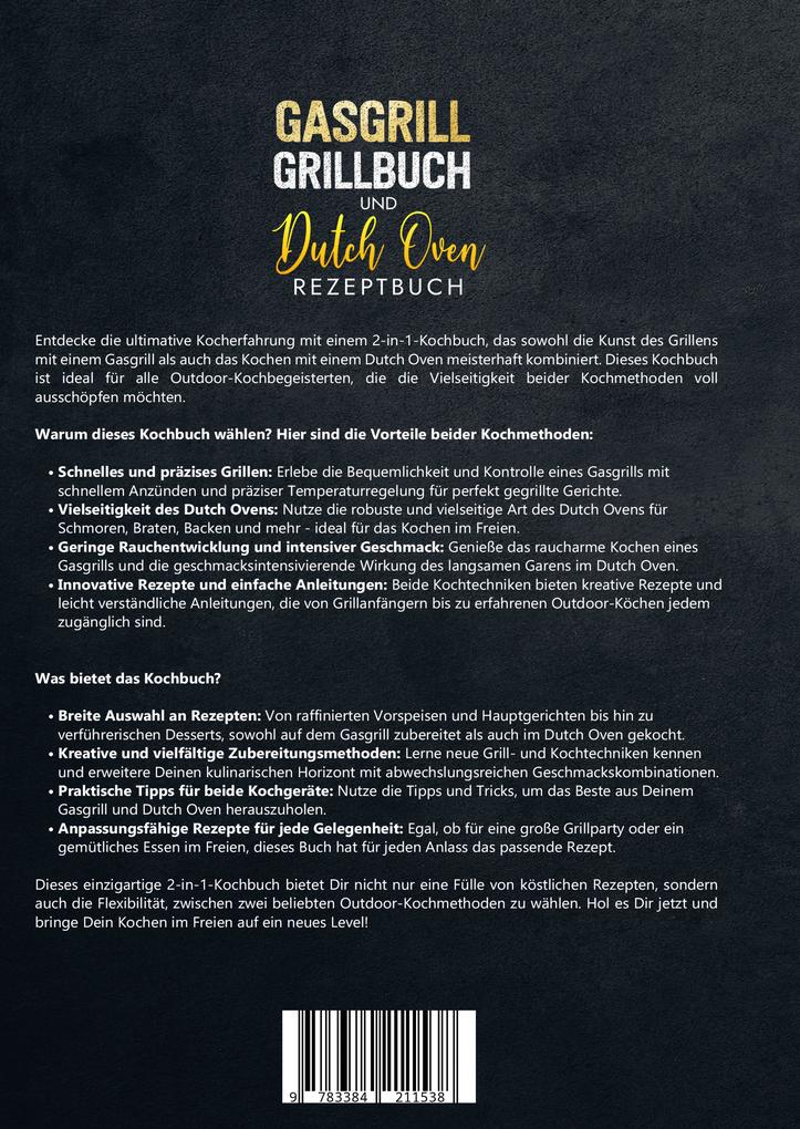 Weitere Ansicht: Gasgrill Grillbuch und Dutch Oven Rezeptbuch | Jan Schmidt