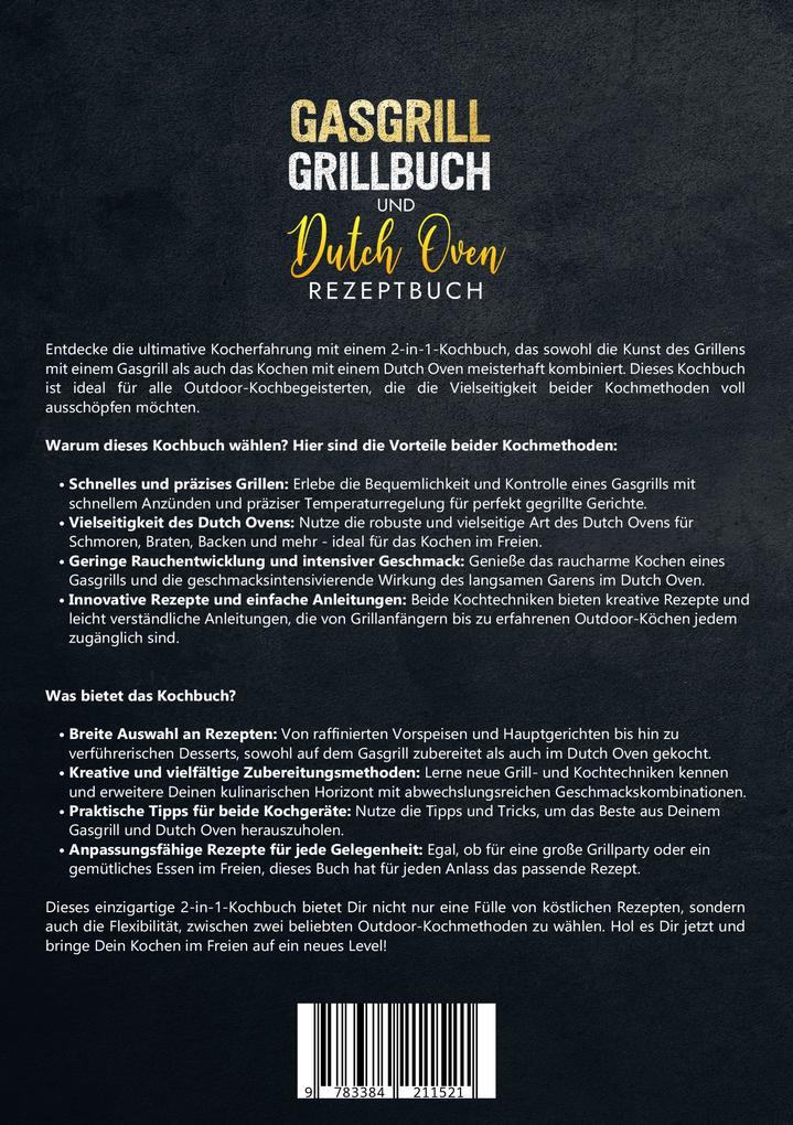 Weitere Ansicht: Gasgrill Grillbuch und Dutch Oven Rezeptbuch | Jan Schmidt